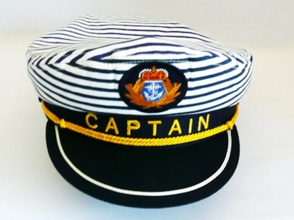 sailor--captains-hat--navy-&-white-stripe